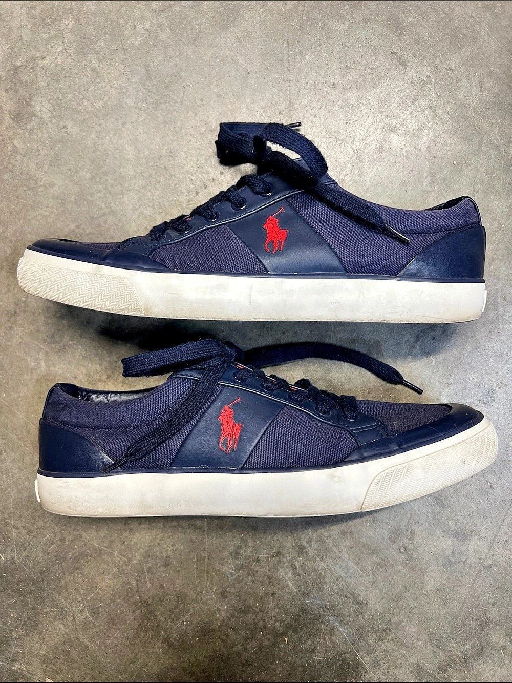 Polo Ralph Lauren Thorton Canvas Sneaker Men's US 11 D Blue & White